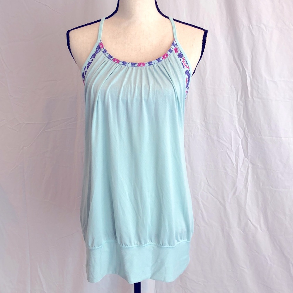 Lululemon No Limits aquamarine Twiggy Tank Size 8